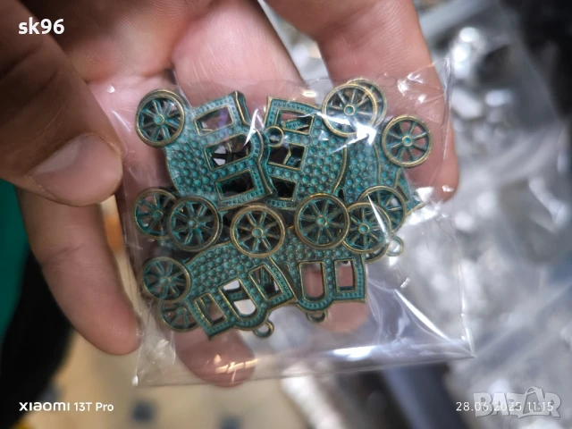 мини декоративна каручка 