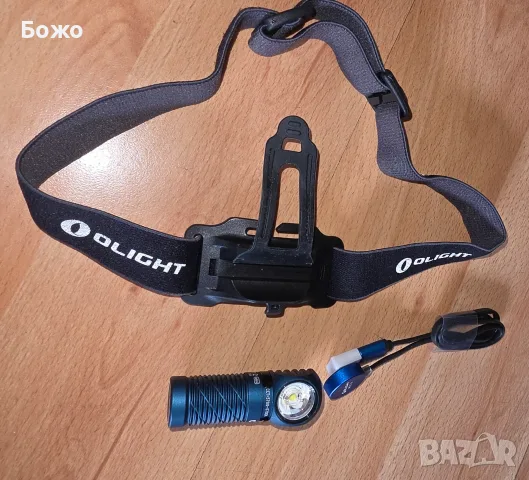 Нов LED фенер и челник Olight Perun 2 Mini (до 1200 лумена) - тъмно син, снимка 2 - Къмпинг осветление - 56201830