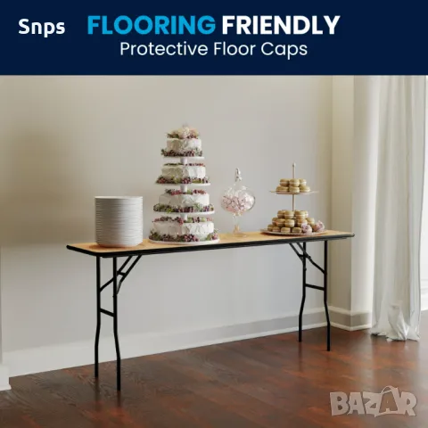 Сгъваема маса за обучение и събития от махагон, цвят меламинкафява, снимка 12 - Маси - 49615317