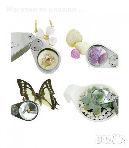 ДЖОБНА ЗЛАТАРСКА МОЩНА РЪЧНА ЛУПА ЛЕД ОСВЕТЛЕНИЕ 40Х ЗА ЧЕТЕНЕ БИЖУТА - код 9890, снимка 4 - Други стоки за дома - 34152882