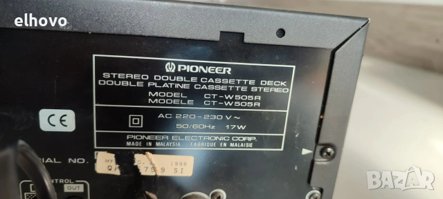 Дек Pioneer CT-W505R, снимка 5 - Декове - 53084068