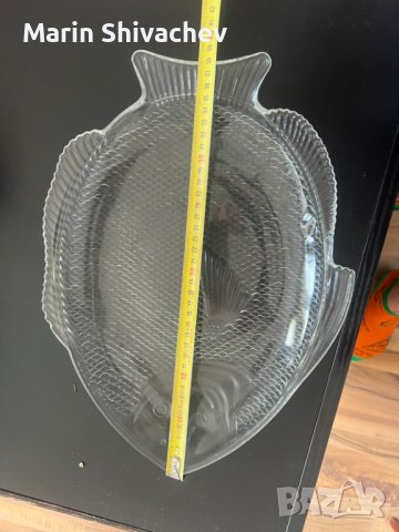 Три стъклени плата за риба., снимка 4 - Други - 41304267