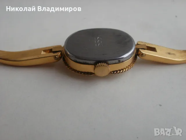 Руски дамски ръчен часовник позлатен, снимка 12 - Дамски - 49874505