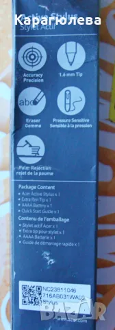 Писалка/стилус за лаптоп и таблет Acer Active Stylus, модел NC23811046, снимка 2 - Лаптоп аксесоари - 48701809
