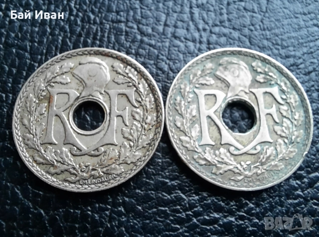 Стара монета 10 сантима 1935 г. и 1936 г.Франция - красиви !, снимка 8 - Нумизматика и бонистика - 42211307