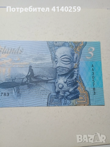 ОСТРОВ КУК БАНКНОТА 3 ДОЛАРА 2021 г , снимка 4 - Нумизматика и бонистика - 52343523