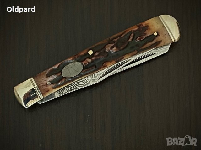 Trapper Etched - Сгъваем ловен нож с две остриета. (MR267), снимка 6 - Ножове - 41863480