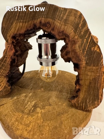 Настолна ръчно изработела лампа, снимка 3 - Настолни лампи - 52380491