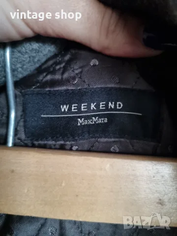 Палто Weekend Max Mara, кройка тип шинел, размер М, снимка 7 - Палта, манта - 56313334