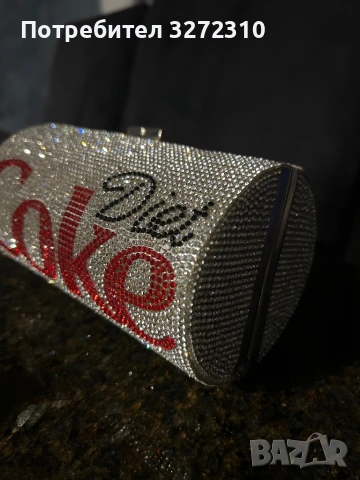 Чанта клъч Diet Coke с камъчета, снимка 8 - Чанти - 53418326