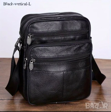 Мъжки стилни, бутикови чанти с два размера /Кафява и черна-естест. кожа!, снимка 15 - Чанти - 49302157