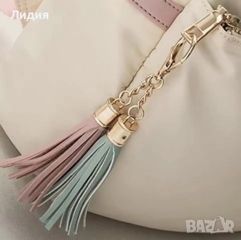 Елегантна дамска раница в пастелени цветове , снимка 4 - Чанти - 52490862