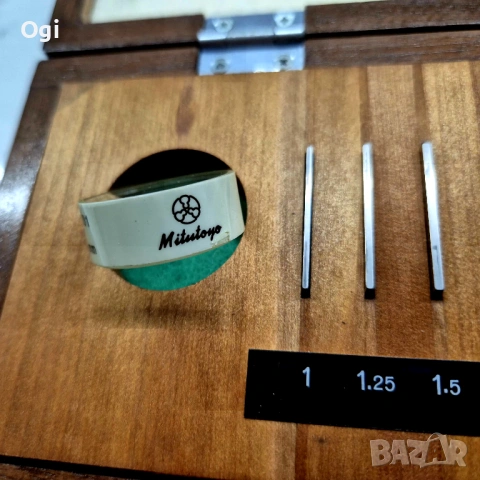 Плоскопаралелни краещни мерки MITUTOYO , снимка 7 - Шублери - 53330737