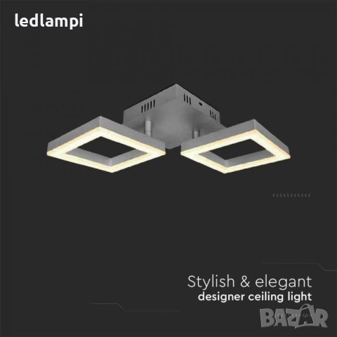 LED Плафониера 16W Сатиниран Никел Топло Бяла Светлина, снимка 2 - Лампи за таван - 41186137