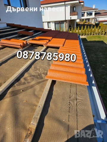 ремонт на покриви дървени навеси , снимка 6 - Монтажи - 53070884