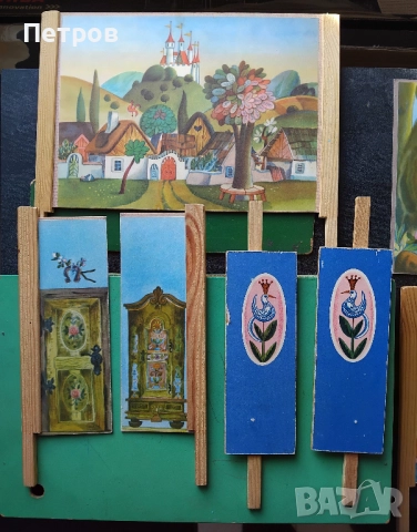 Уникален Винтидж Детски куклен театър, чешки, от 60- 70-те, снимка 16 - Колекции - 52839739