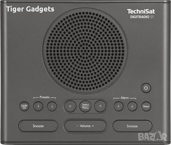Радио часовник TechniSat Digitradio 51 DAB+/FM с двоен алармен режим и голям дисплей, снимка 4 - Радиокасетофони, транзистори - 55749965