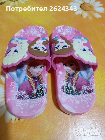 Детски чехли Frozen, номер 24, снимка 2 - Детски джапанки - 53651087