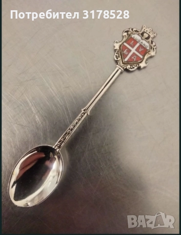 Посребрена Чаена лъжичка за кафе LUGANO, снимка 6 - Колекции - 52751320