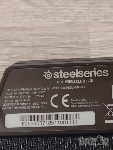 Подложка SteelSeries QCK Prism Cloth XL 90х30, снимка 7 - Клавиатури и мишки - 56112041