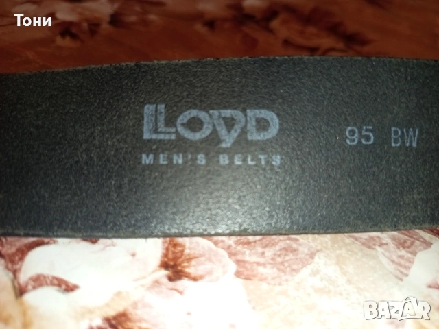 LLOYD Оригинален Нов Мъжки Стилен Колан Изцяло от Естествена Кожа 115см., снимка 10 - Колани - 53485689