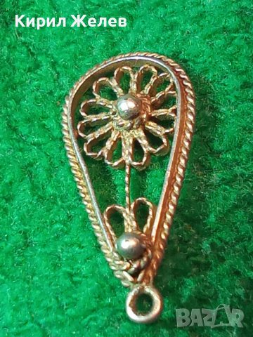 СТАРА СРЕБЪРНА ФИЛИГРАННА ВИСУЛКА с ГРАНУЛАЦИЯ 12722, снимка 9 - Антикварни и старинни предмети - 30376191