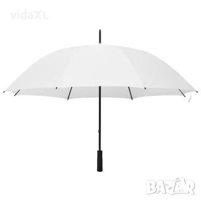 vidaXL Чадър, бял, 130 см(SKU:149136), снимка 2 - Други - 49348450