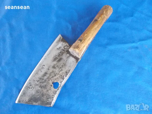 Огромен стар кован сатър, снимка 9 - Ножове - 49798104