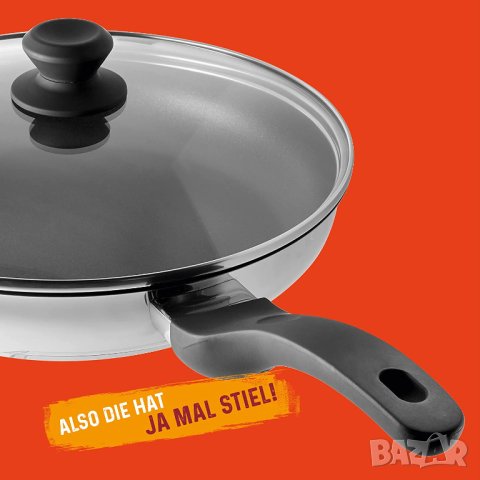 Rohe Germany 202041-28 Тиган Tavola 28 см, тиган с капак, неръждаема стомана, снимка 2 - Съдове за готвене - 40307766