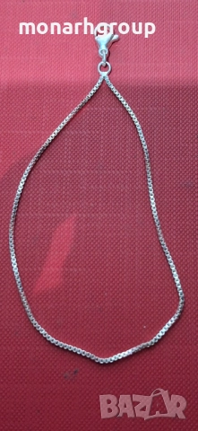 Сребърен елемент тип гривна, снимка 2 - Колиета, медальони, синджири - 52436709