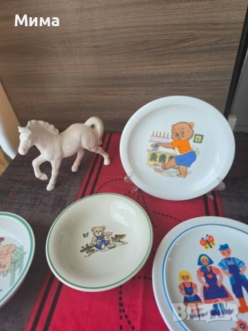 Порцеланови купички и чинии с детски мотиви, снимка 3 - Чинии - 51542520