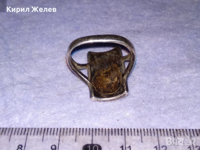 СРЕБЪРЕН СЕДЕФЕН АРТ ПРЪСТЕН СРЕБРО 925 с ШЛИФОВАН РОЗОВ СЕДЕФ и МАРКАЗИТИ - ЧАСТ от КОПЛЕКТ 27694, снимка 13 - Пръстени - 41638263