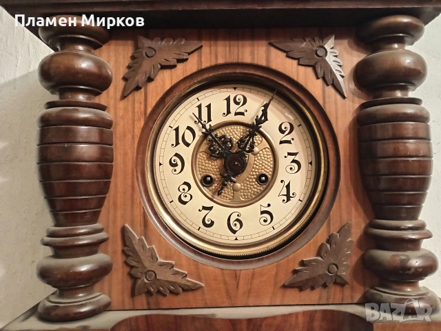 Стар германски стенен часовник, снимка 3 - Стенни часовници - 53193184