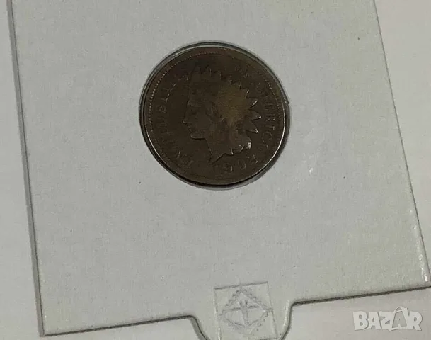 САЩ 1 цент 1902 година - Индианска глава, снимка 2 - Нумизматика и бонистика - 55902002
