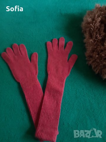 Шалове и Ръкавици пепел от рози,пудра и пастел циклама цвят, снимка 2 - Шалове - 34534070