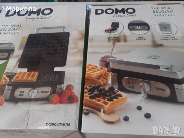 Мощен Гофретник DOMO, 1400W Машина за гофрети Domo , Регулируема температура, снимка 3 - Гофретници - 41226946