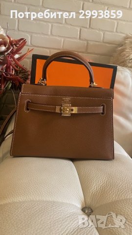 Чанта Кели*ЕРМЕС 25см*Hermes Kelly Mini*, снимка 10 - Чанти - 41702458