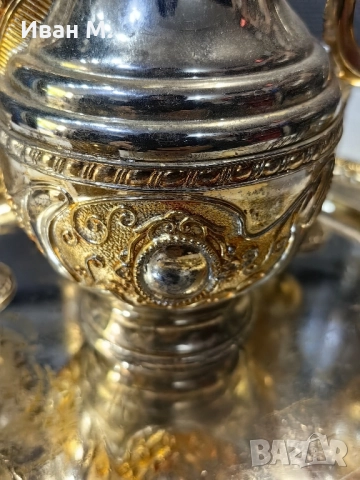 Посребрен сервиз за ракия , снимка 6 - Антикварни и старинни предмети - 52156504