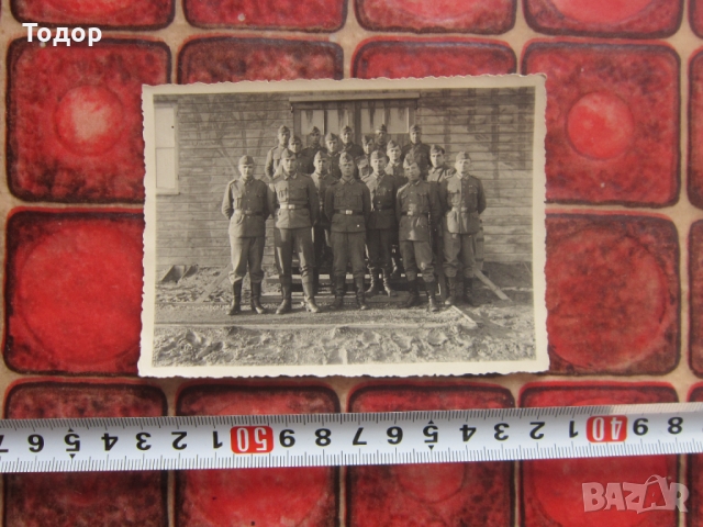 Стара снимка немски войник 3 райх в26