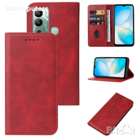 Infinix Hot 12i Magnetic Wallet Калъф и Протектор, снимка 3 - Калъфи, кейсове - 51274725