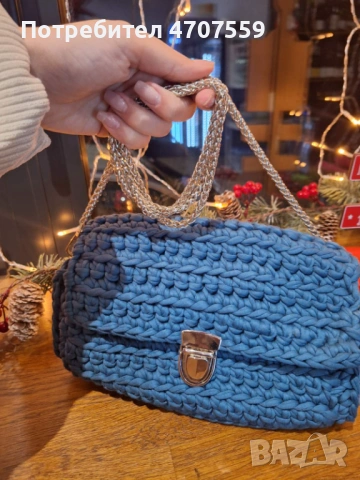 Плетени дамски чанти на една кука, снимка 6 - Чанти - 53080806