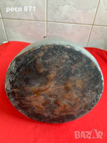 Стар бакърен гюм/кана, снимка 6 - Антикварни и старинни предмети - 49617411