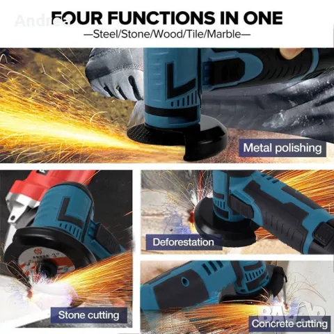 Безжичен Мини електрически ъглошлайф с акумулаторна 12V батерията, снимка 4 - Други инструменти - 48850572