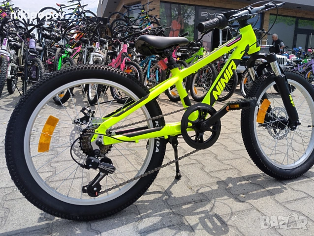 PASSATI Алуминиев велосипед 20" NINJA жълт, снимка 10 - Велосипеди - 53560045