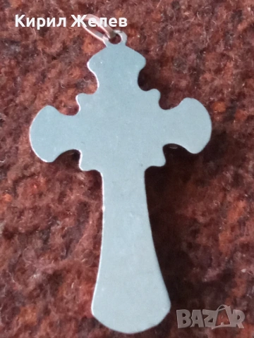 Старо метално крсче 53776, снимка 4 - Антикварни и старинни предмети - 53490560