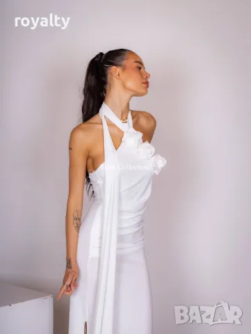 Бяла дамска рокля , снимка 2 - Рокли - 49293068