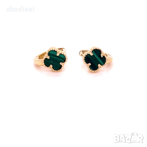 Златни обеци Van Cleef 1,38гр. 14кр. проба:585 модел:37740-3