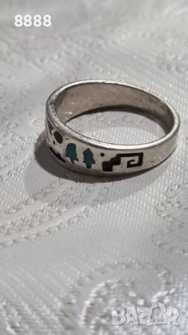 Винтидж сребърен пръстен , снимка 4 - Пръстени - 44500747