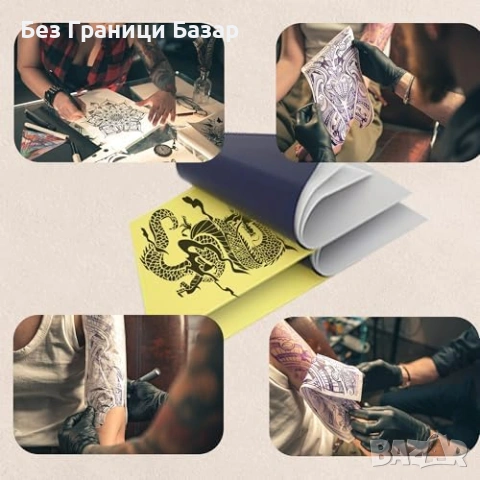 Нов Комплект фалшива кожа 3мм 6 броя + A4 stencil/transfer хартия 20 броя, снимка 7 - Други - 53566960