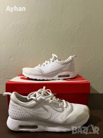 Оригинални Nike Air Max Tavas – изцяло бели- размер 43/ 27.5см стелка, снимка 2 - Маратонки - 56209425